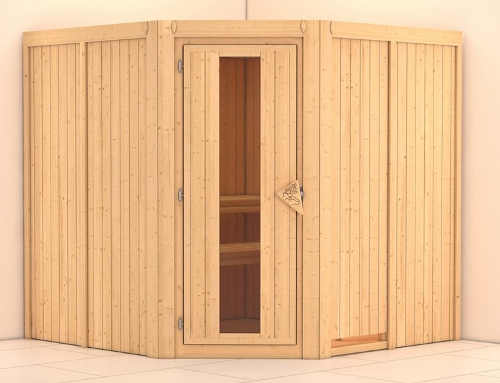 Domácí finská sauna do rohu