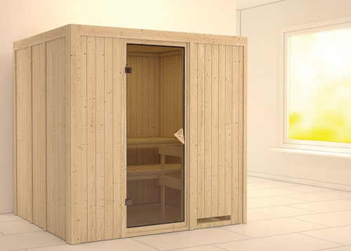 moderní interiérová finská sauna